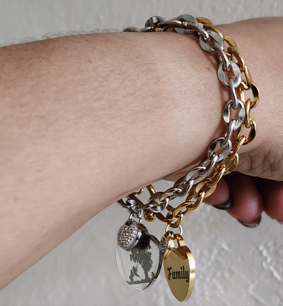 Heart Pendant Bracelet