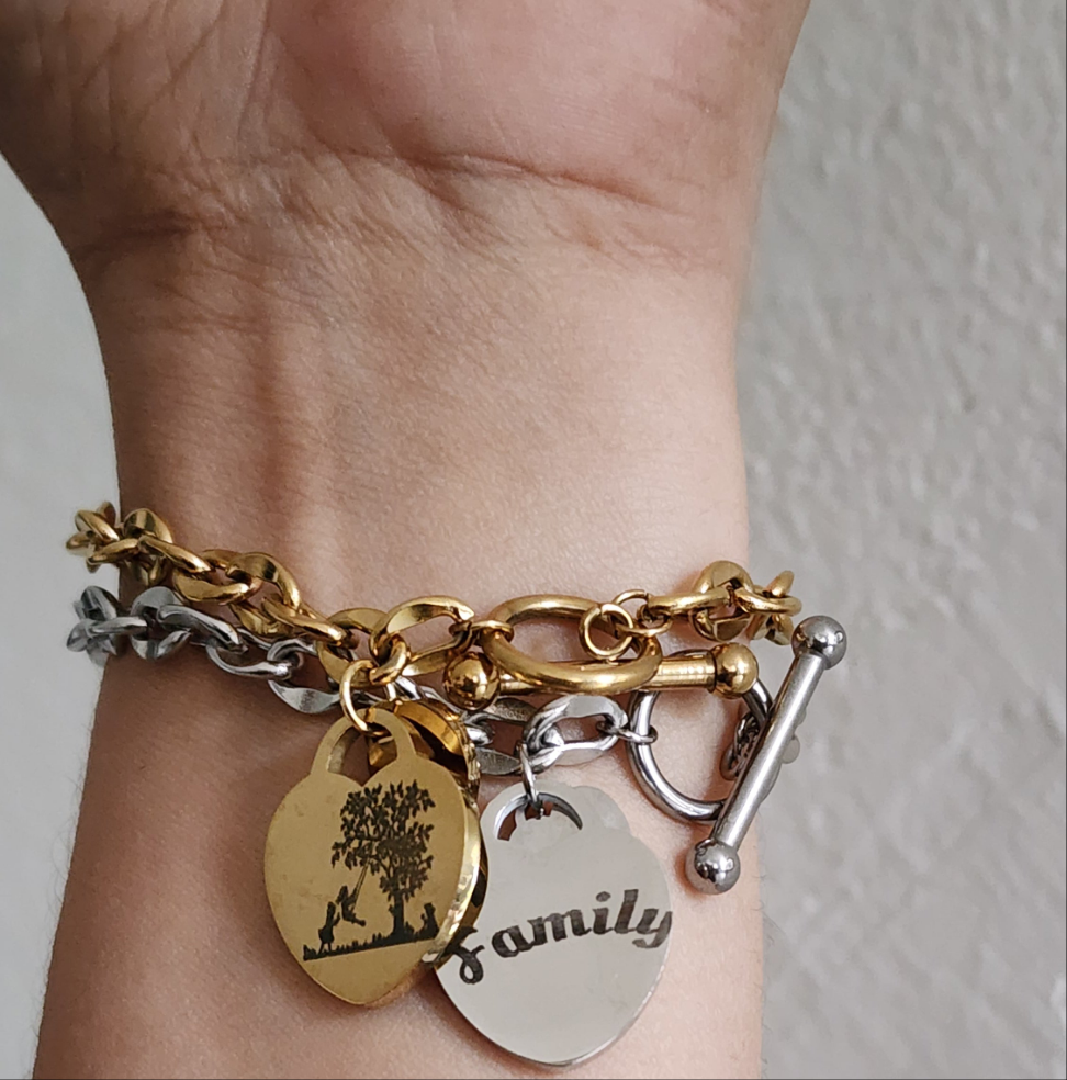 Heart Pendant Bracelet