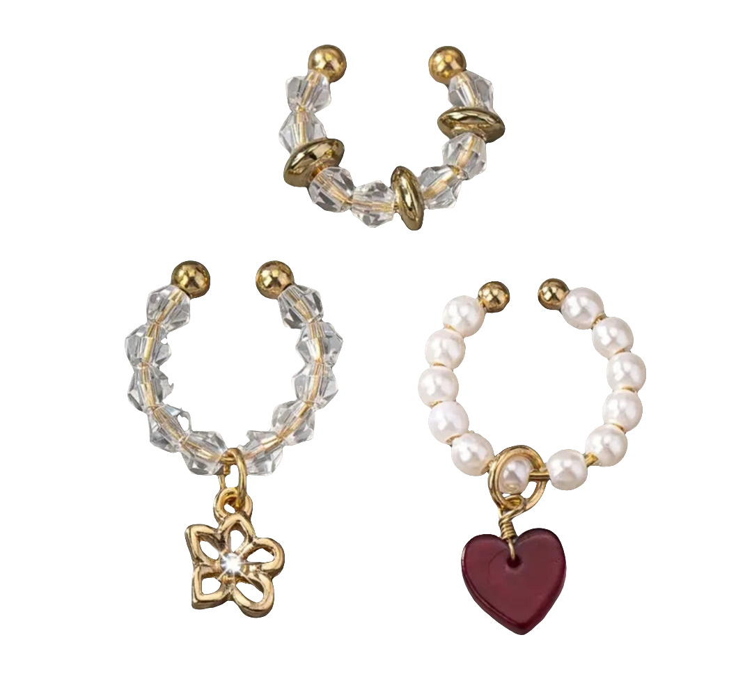 Red Matching Earrings Set