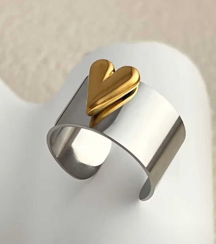 Silver / Gold Heart