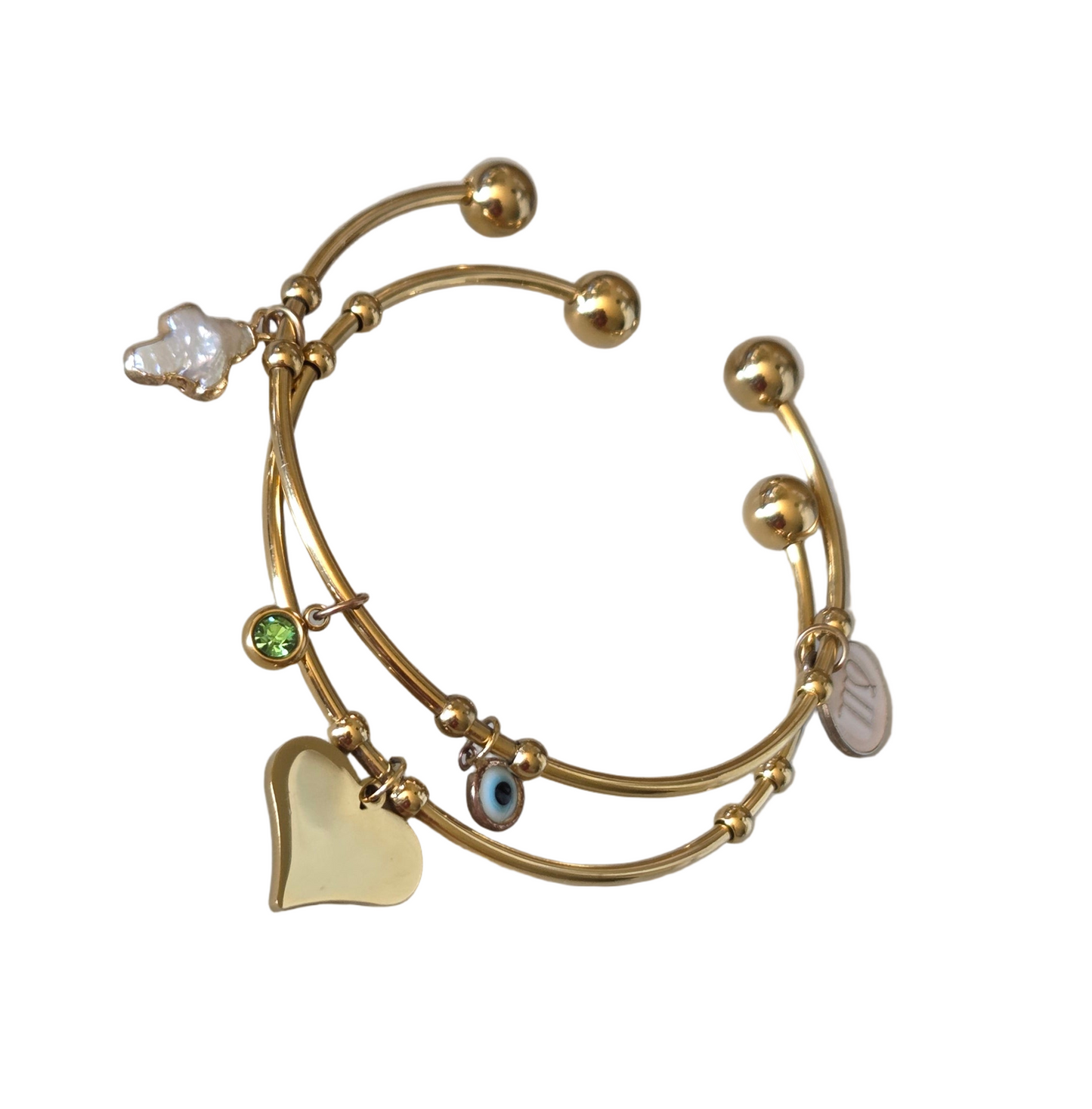 Bangle / Heart Pendant