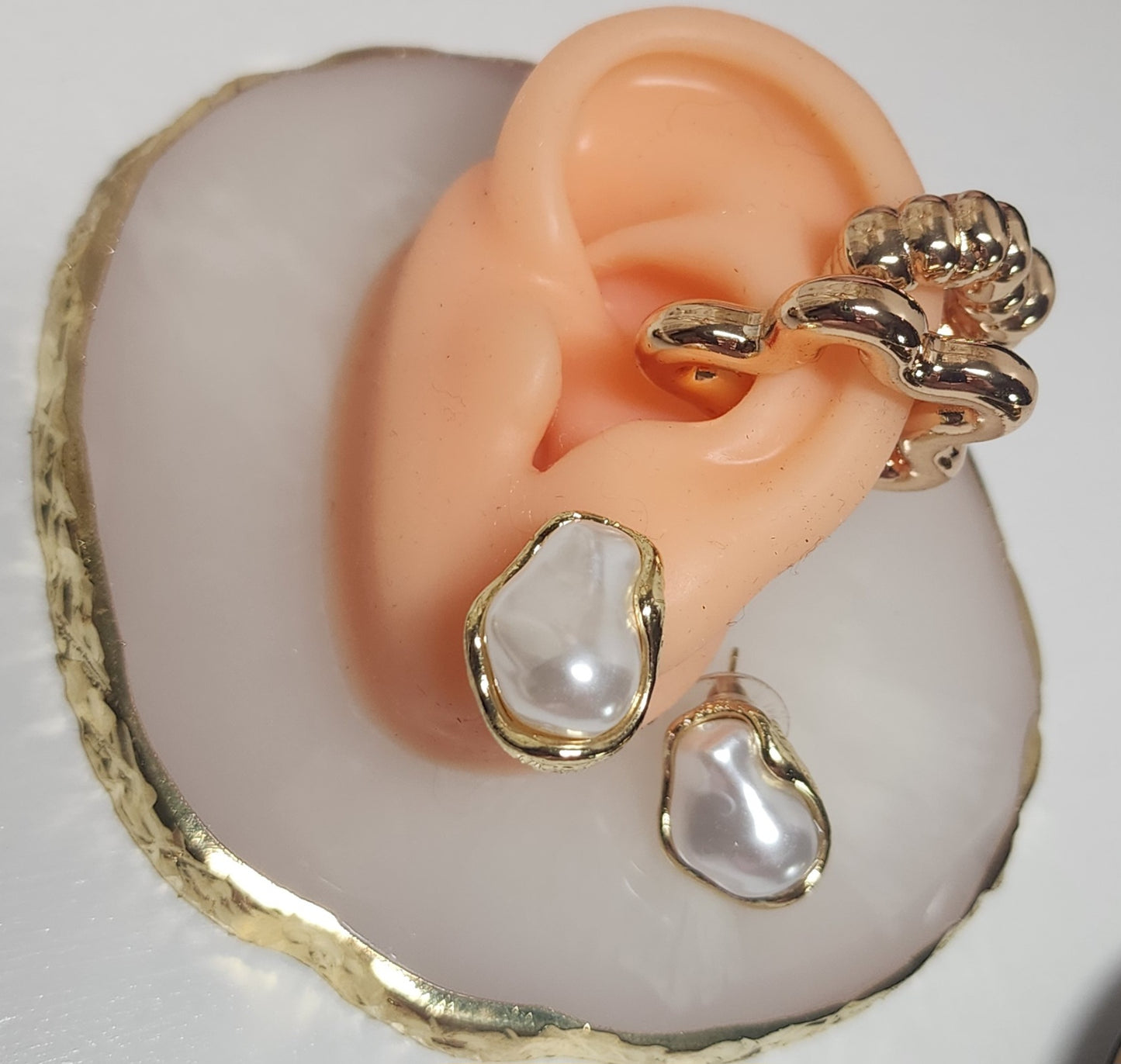 Irregular Pearl Earrings