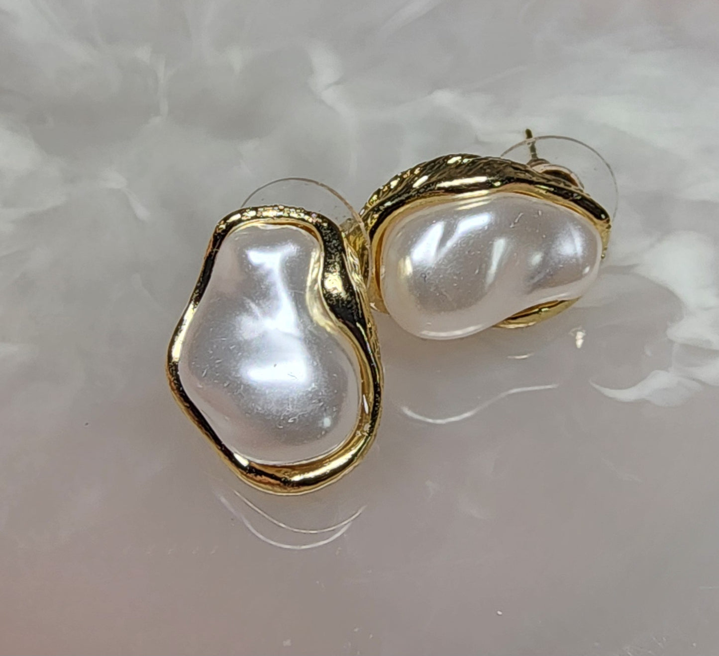 Irregular Pearl Earrings