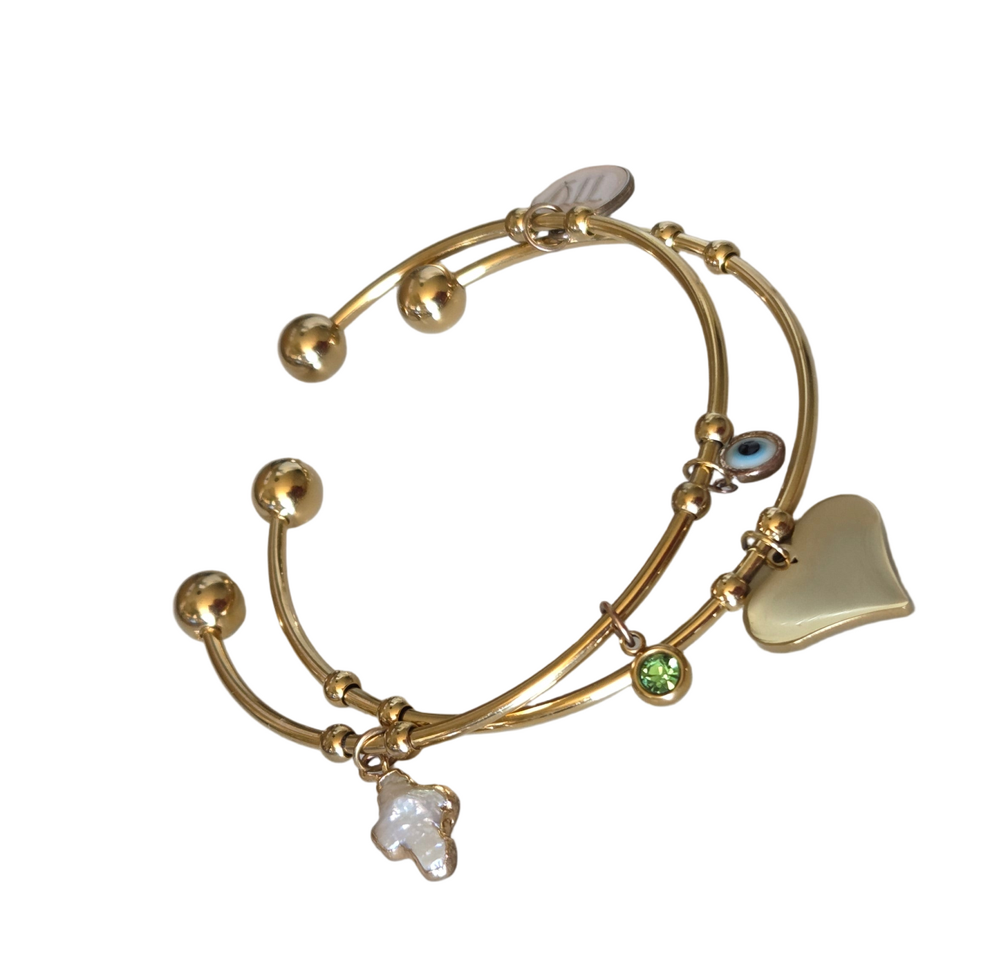 Bangle / Heart Pendant