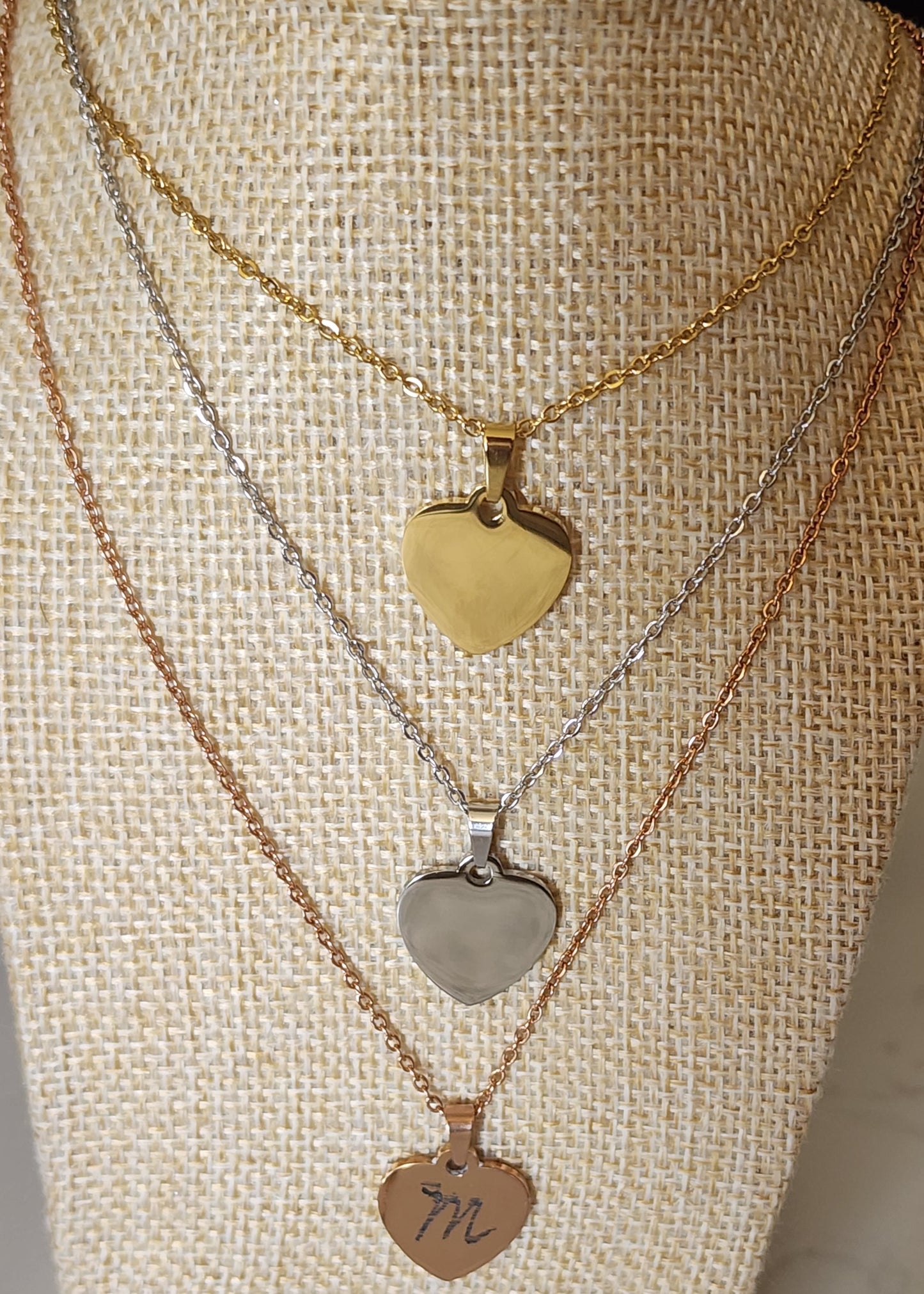 Cadena 16" / Corazón Pequeño