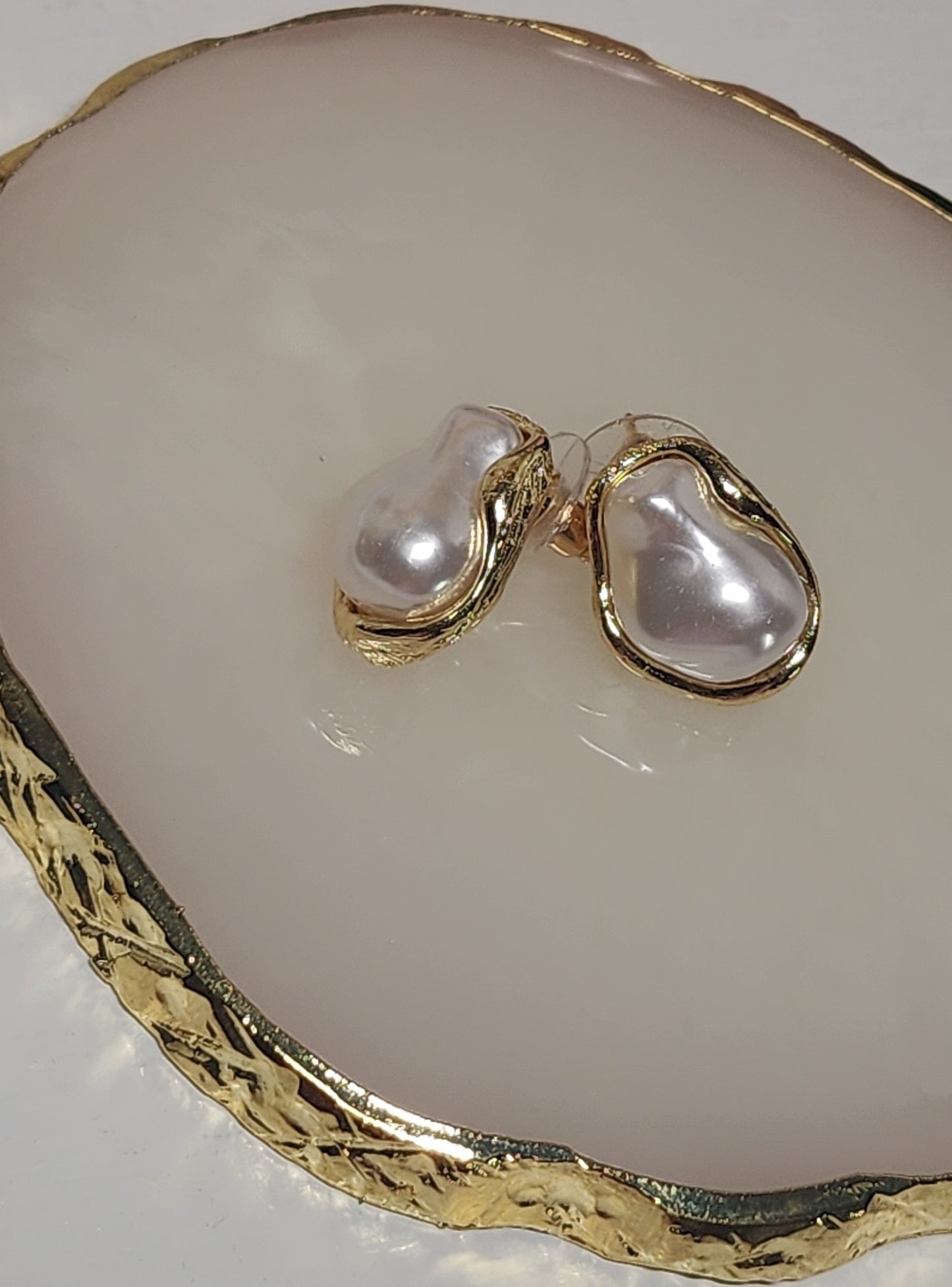 Irregular Pearl Earrings