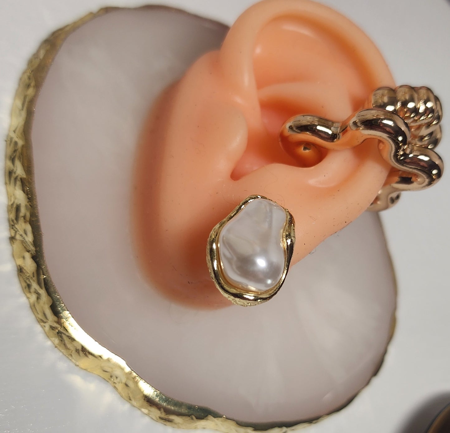 Irregular Pearl Earrings