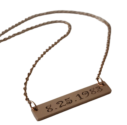 Cadena 16" / Plaquita Sencilla