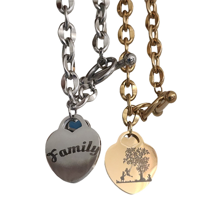 Heart Pendant Bracelet