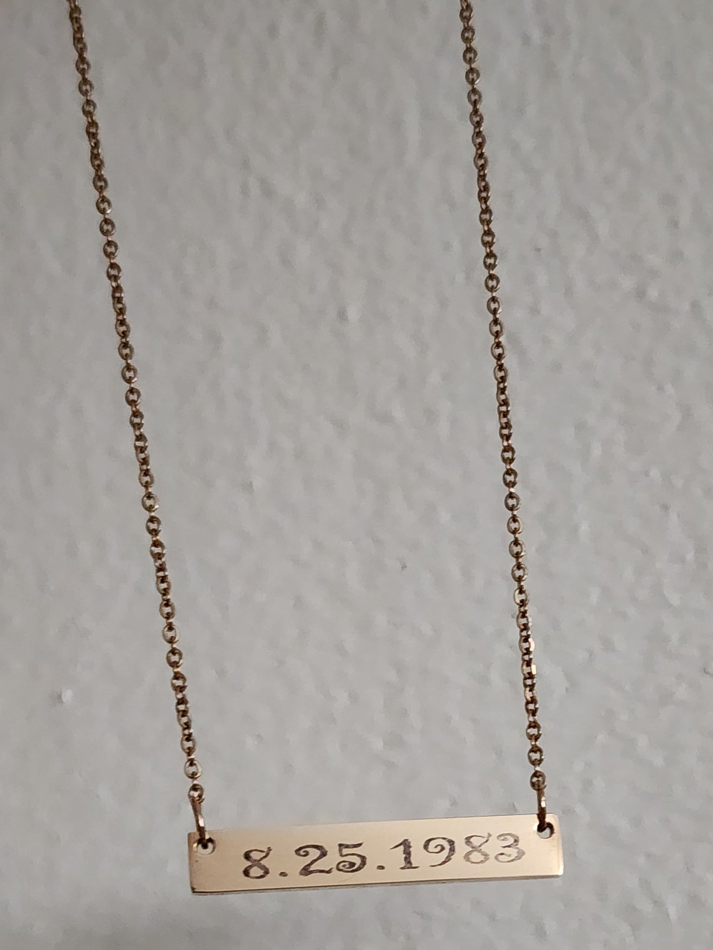 Cadena 16" / Plaquita Sencilla