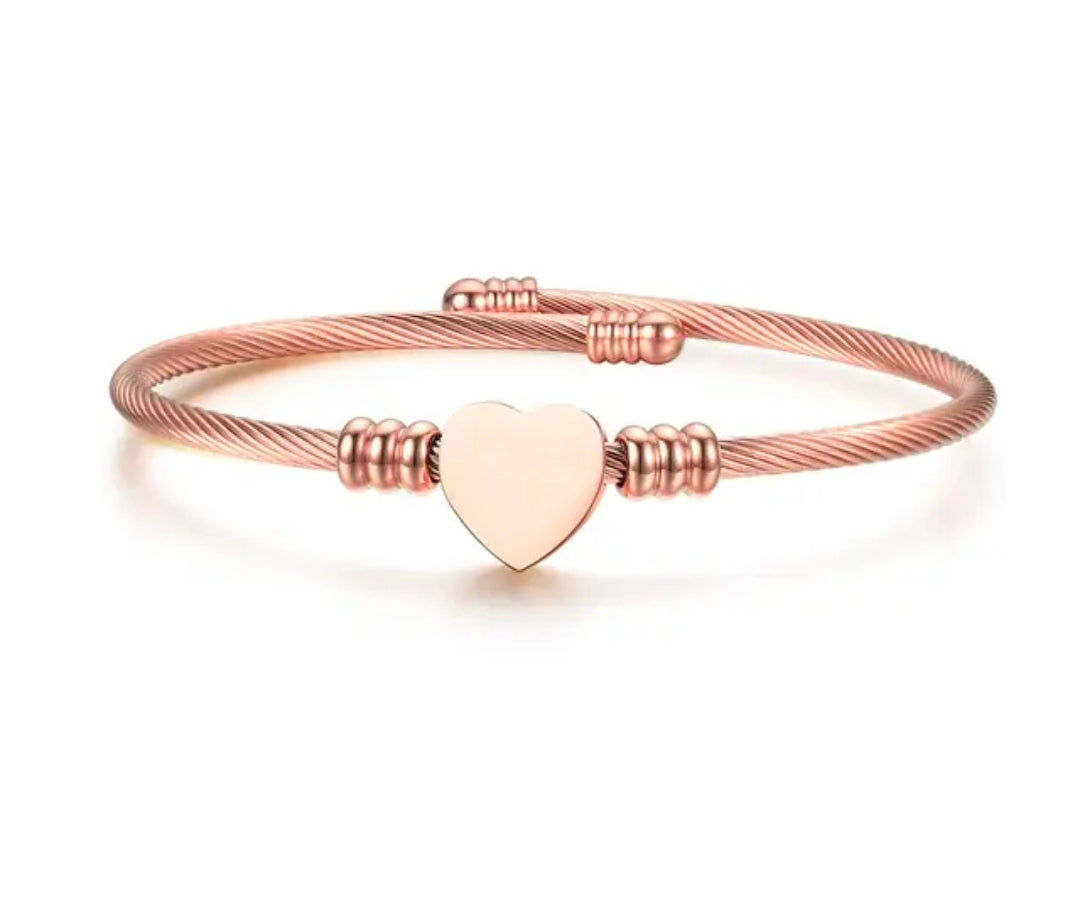 Engraved Bangle Bracelet