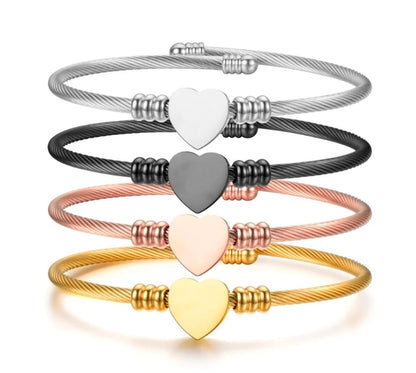 Engraved Bangle Bracelet