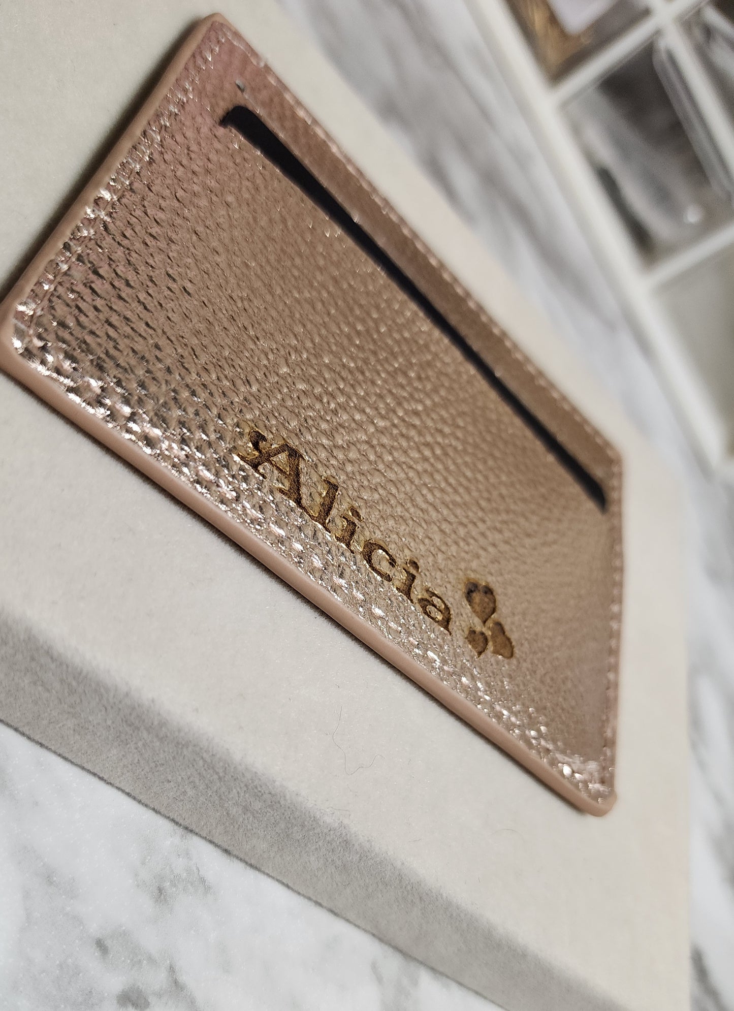 Laser Engraved Card Holder