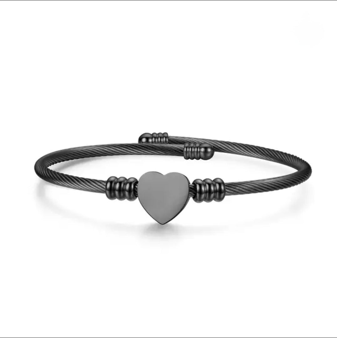 Engraved Bangle Bracelet