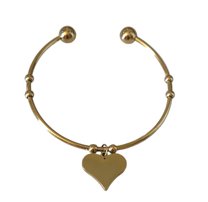 Bangle / Heart Pendant