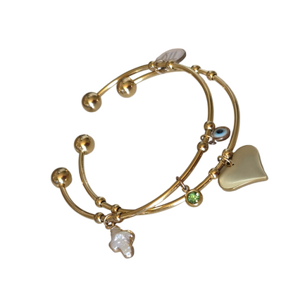 Bangle / Heart Pendant