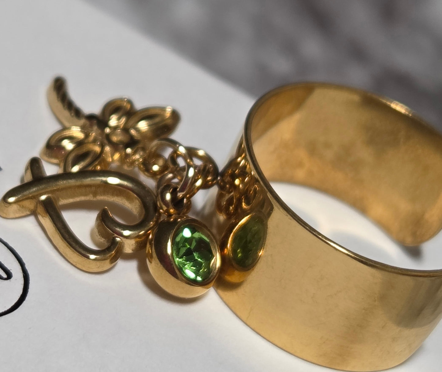 Personalized Charm Ring
