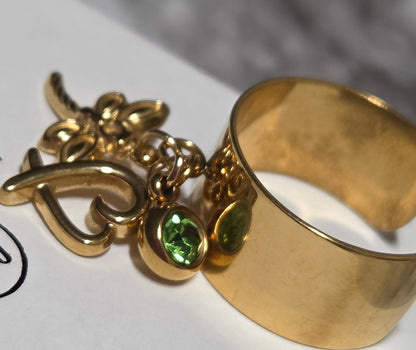 Personalized Charm Ring