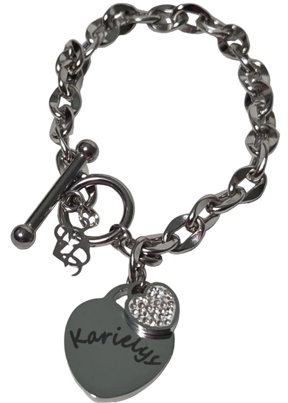 Heart Pendant Bracelet