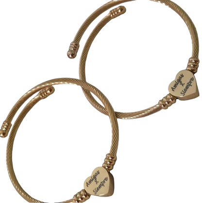 Engraved Bangle Bracelet