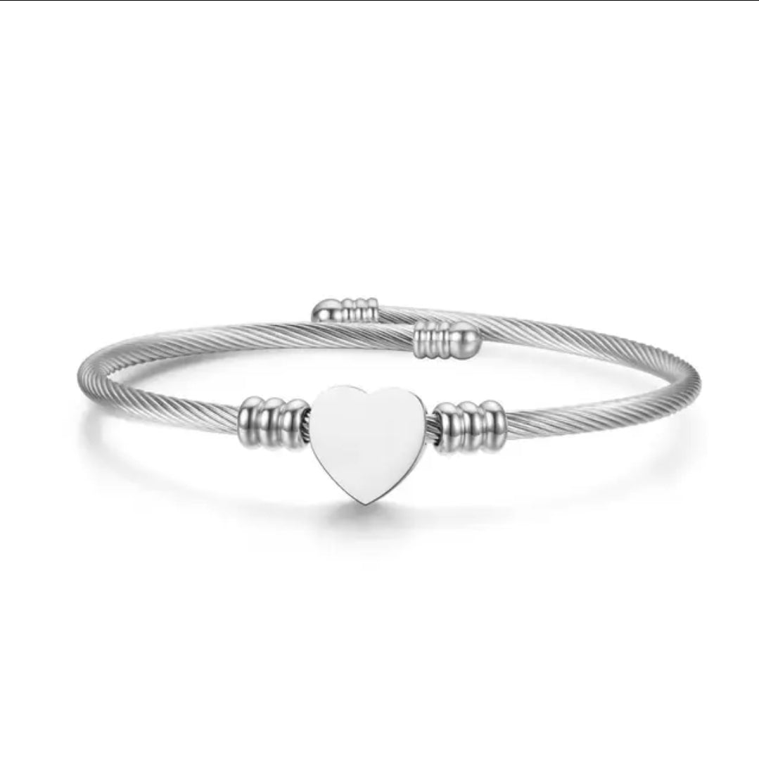Engraved Bangle Bracelet