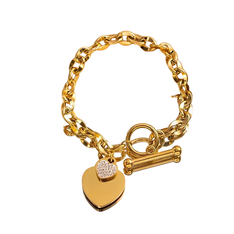 Heart Pendant Bracelet