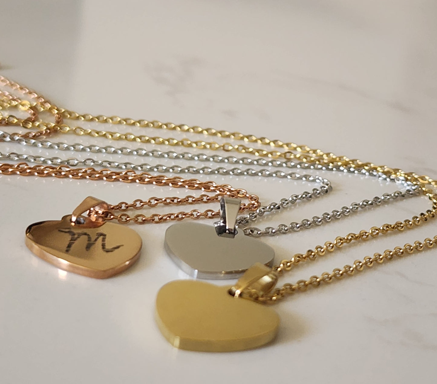 Cadena 16" / Corazón Pequeño