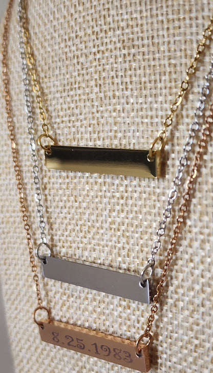 Cadena 16" / Plaquita Sencilla