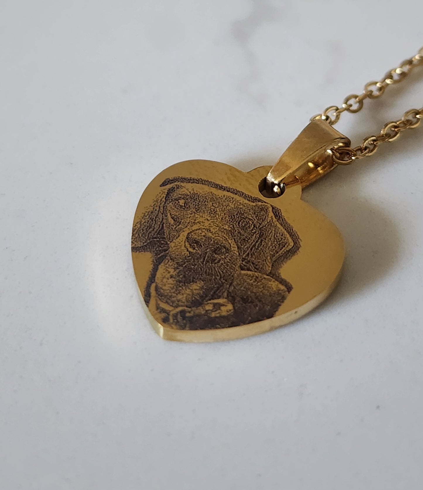 Cadena 16" / Corazón Pequeño